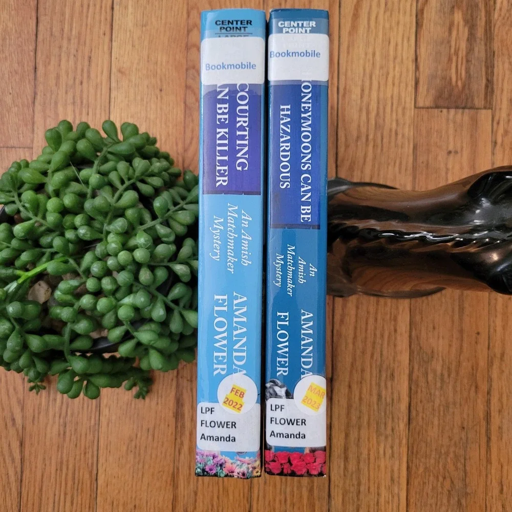 Amanda Flower 2 Book Set Amish Matchmaker Mystery Large Print Christian Novels